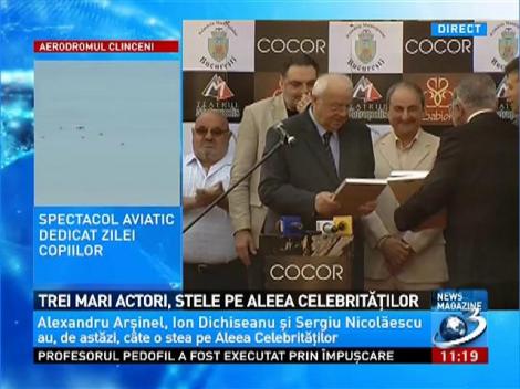 Tre mari actori, stele pe aleea celebrităţilor