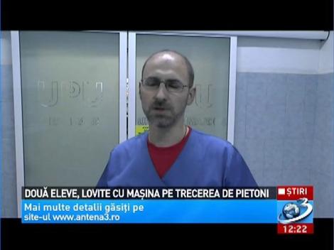 Două eleve, lovite cu maşina pe trecerea de pietoni