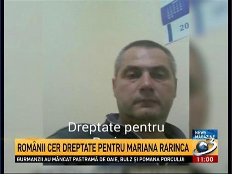 Românii cer dreptate pentru Mariana Rarinca