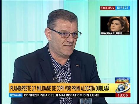 Plumb: Peste 3,7 milioane de copii vor primi alocaţia dublată