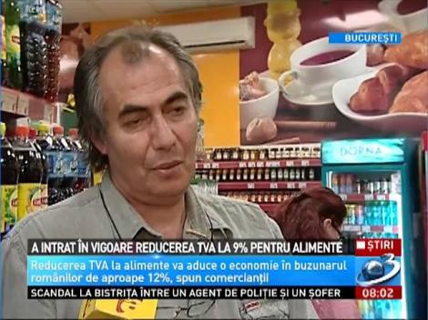 A intrat &icirc;n vigoare reducerea TVA la 9% pentru alimente
