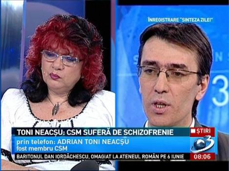 Toni Neacşu: CSM suferă de schizofrenie