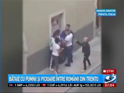 Bătaie cu pumnii şi picioarele &icirc;ntre rom&acirc;nii din oraşul italian Trento