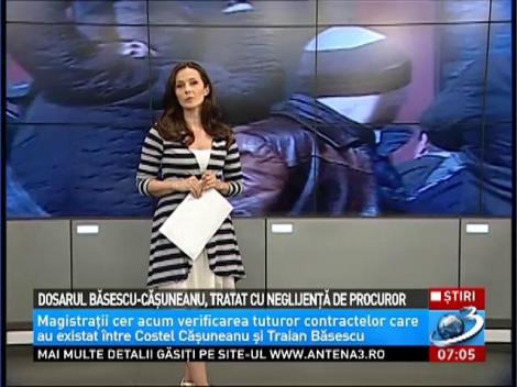 Dosarul Băsescu-Căşuneanu, tratat cu neglijenţă de procuror. Magistraţii cer reluarea verificărilor tuturor contractelor &icirc;ncheiate &icirc;ntre cei doi