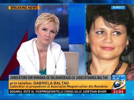 Judecătorii din Rom&acirc;nia se solidarizează cu judecătoarea Baltag