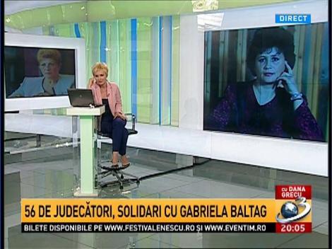 56 de judecători, solidari cu Gabriela Baltag