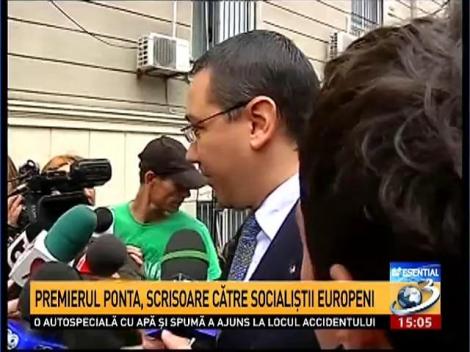 Premierul Ponta, scrisoare către socialiştii europeni