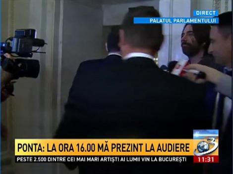Ponta: N-am ce dosar să studiez şi nici n-am nevoie de avocat. M&acirc;ine vreau să fie votul &icirc;n plen
