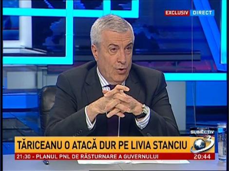 SUBIECTIV. Tăriceanu: Cred că doamna Stanciu ar trebui să citească Constituţia