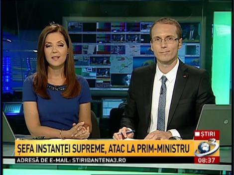 Şefa Instanţei Supreme, atac la primul ministru