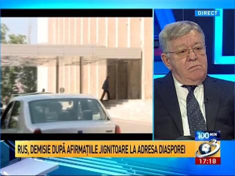 100 de minute. Şerban Nicolae: Nu există justificări pentru atitudinea lui Ioan Rus