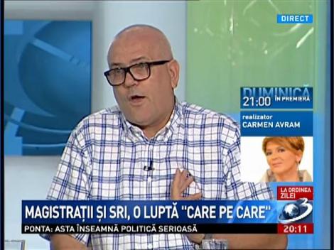 La ordinea zilei. Magistraţii şi SRI, o luptă "care pe care"