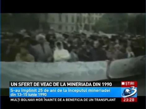 Un sfert de veac de la mineriada din 1990