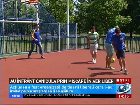 Au înfrânt canicula prin mişcare în aer liber