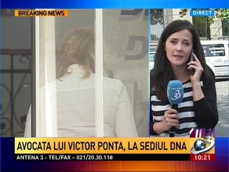 Avocata lui Victor Ponta, la sediul DNA