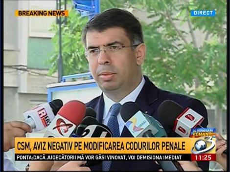 CSM, aviz negativ pentru modificarea codurilor penale