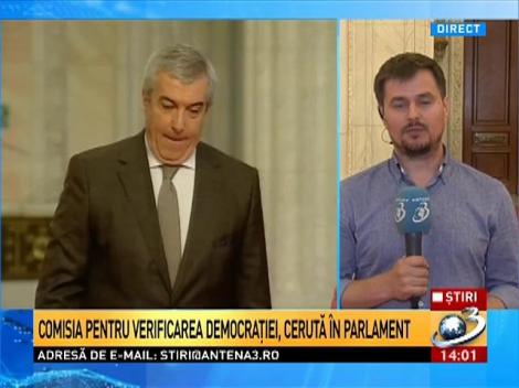 Comisia pentru verificarea DEMOCRAŢIEI, cerută &icirc;n Parlament de Tăriceanu