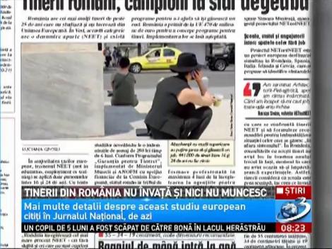 Tinerii din Rom&acirc;nia nu &icirc;nvaţă şi nici nu muncesc