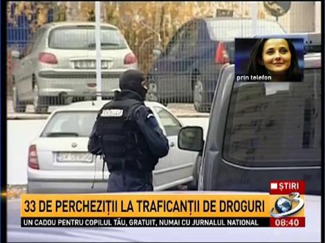 33 de percheziţii la traficanţii de droguri