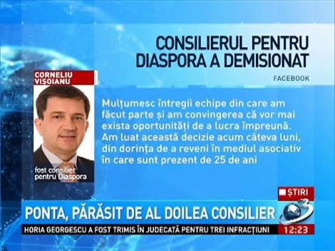 Ponta, părăsit de al doilea consilier