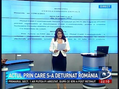 Exces de Putere: Actul prin care s-a deturnat Rom&acirc;nia