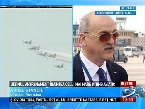 Ultimul antrenament &icirc;naintea celui mai mare miting aviatic