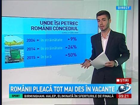 Românii pleacă tot mai des în vacanţe