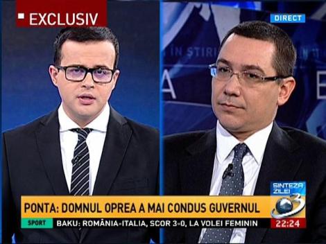 Sinteza zilei: Premierul Ponta, primul interviu după operaţie