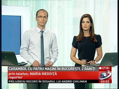 Carambol cu patru maşini &icirc;n Bucureşti