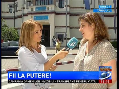 Fii la putere! Antena 3 este &icirc;n T&acirc;rgu Jiu! Denisa Ţicu şi un elev de aur al Gorjului