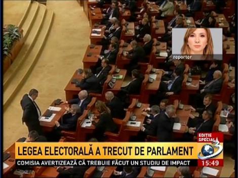 Legea electorală a trecut de Parlament