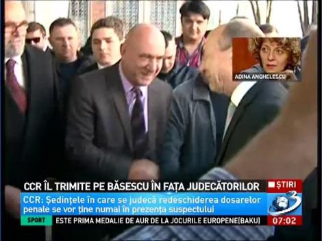 CCR &icirc;l trimite pe Băsescu &icirc;n faţa judecătorilor