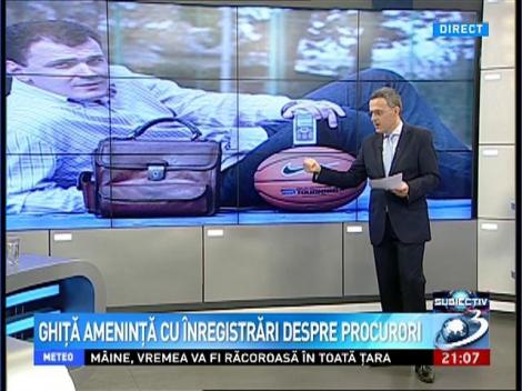 Subiectiv: Sebastian Ghiţă ameninţă cu înregistrări despre procurori