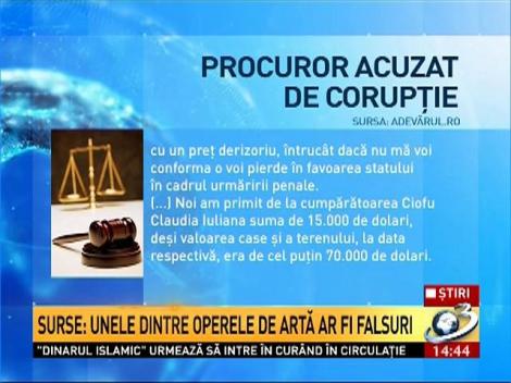 Procurorul Eva, acuzat de tranzacţii ilegale cu tablouri