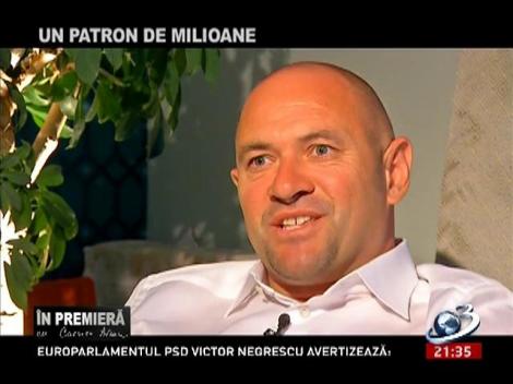 În premieră: Un patron de milioane