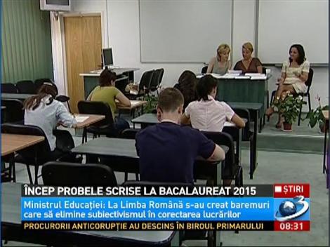 &Icirc;ncep probele scrise la Bacaluareat 2015