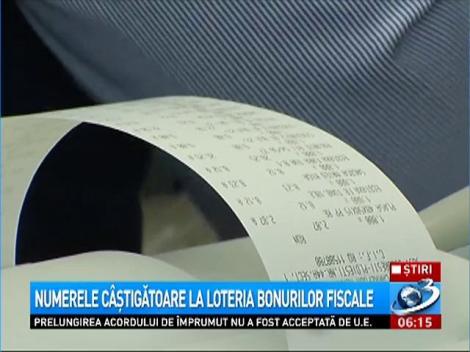 Numerele câştigătoare la Loteria Bonurilor Fiscale