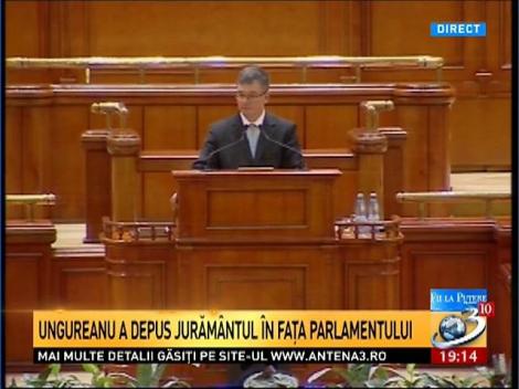 Mihai Răzvan Ungureanu a depus jurăm&acirc;ntul &icirc;n faţa Parlamentului