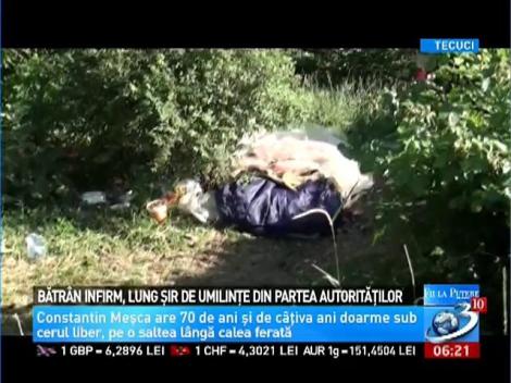 Bătr&acirc;n infirm din Tecuci, victima abuzurilor autorităţilor locale. Cum a profitat avocatul lui Mircea Băsescu de situaţia bărbatului