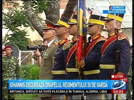 A început ceremonia care marchează împlinirea a 155 de ani de la înfiinţarea Regimentului 30 Gardă "Mihai Viteazul"