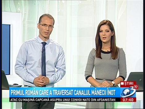 Primul rom&acirc;n care a traversat canalul M&acirc;necii &icirc;not