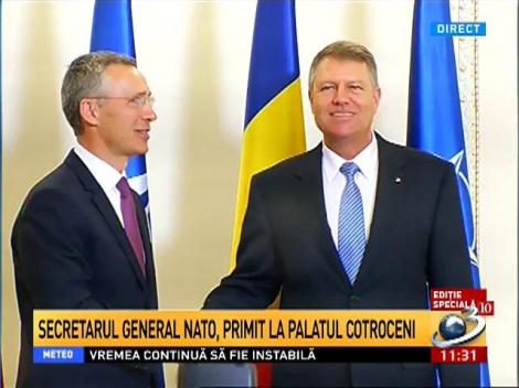 Secretarul general NATO, primit de Klaus Iohannis