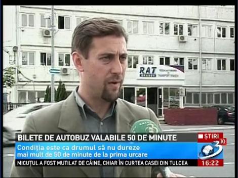 Bilete de autobuz valabile 50 de minute