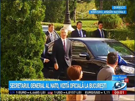 Secretarul general al NATO, vizită oficială la Bucureşti