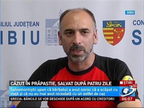 Căzut &icirc;n prăpastie, salvat după patru zile
