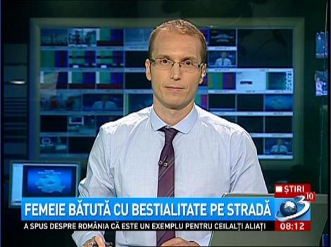 Femeie bătută cu bestialitate pe o stradă din Baia Mare