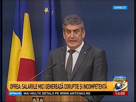 Gabriel Oprea a anunţat că se măresc indemnizaţiile demnitarilor