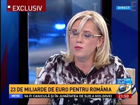 Corina Creţu la Sinteza Zilei, despre MILIARDELE de euro pentru Rom&acirc;nia