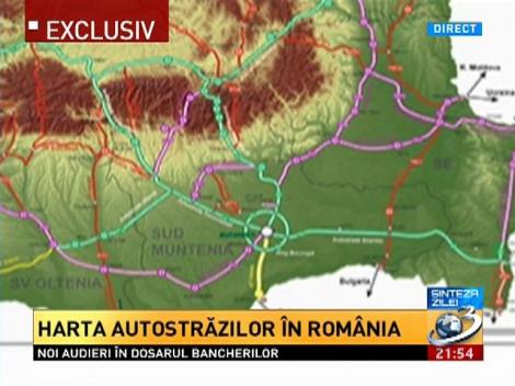 EXCLUSIV: Harta autostrăzilor din România