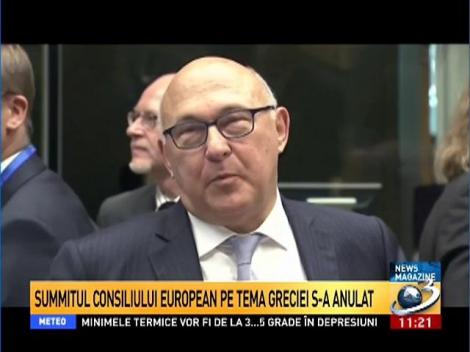 Summitul Consiliului European pe tema Greciei s-a anulat